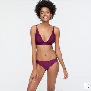 J. Crew Plunge V-neck bikini top NWT